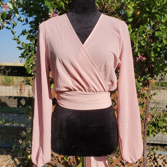 Fashion Nova Little White Lies Top - Mauve - Women's Size Small - NWOT - Picture 8 of 16